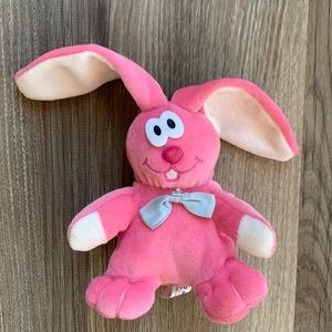 Dandee Plush Pink Bunny Floppy Ears Easter Rabbit Soft Stuffed Animal Dan Dee